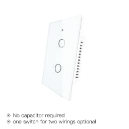 ZigBee Smart Light Switch,Wall Touch Panel US,With Neutral/No Neutral ,No Capacitor,Tuya Smart Life,Works with Alexa,Google Hub
