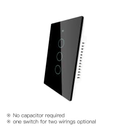 ZigBee Smart Light Switch,Wall Touch Panel US,With Neutral/No Neutral ,No Capacitor,Tuya Smart Life,Works with Alexa,Google Hub