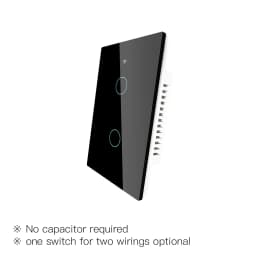 ZigBee Smart Light Switch,Wall Touch Panel US,With Neutral/No Neutral ,No Capacitor,Tuya Smart Life,Works with Alexa,Google Hub
