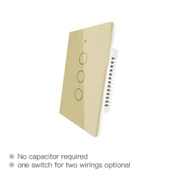 ZigBee Smart Light Switch,Wall Touch Panel US,With Neutral/No Neutral ,No Capacitor,Tuya Smart Life,Works with Alexa,Google Hub