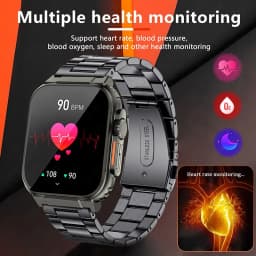 LIGE Bluetooth Call Men Smart Watch Women 600Mah Large Battery 100+ Sports Fitness Tracker Waterproof Local Music Smartwatch Man