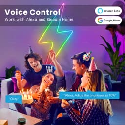 Tuya Smart Wifi Tube Neon Flexible RGBIC LED Strip Light Addressable RGB Tape Ambient Decor Lamp WS2811 for Alexa Google Home