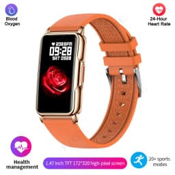 Smart Bracelet Women Smartwatch Men Heart Rate Blood Oxygen Waterproof Sport Fitness Smart Band Watch Call Reminder Ladies+Gift