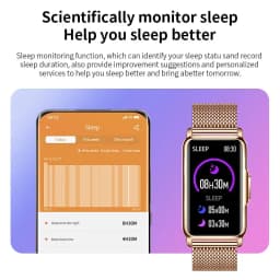 LIGE Smart Watch Women Full Touch Screen Bluetooth Call IP67 Waterproof Sports Fitness Tracker Smartwatch Women