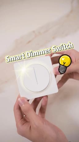 New ZigBee Smart Rotary/Touch Light Dimmer Switch Smart Life/Tuya APP Remote Control Works with Alexa Google Voice Assistants EU