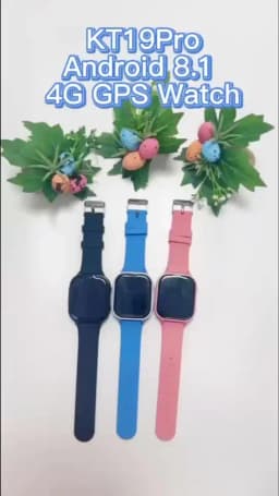 4G Smart Watch Kid SOS GPS WiFi Wristwatch Whatsapp KT19Pro MAX Android8.1 with Video Call Camera Monitor Children Smartwatch