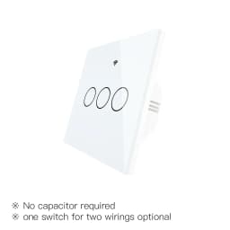 ZigBee Wall Touch Smart Light Switch With Neutral/No Neutral ,No Capacitor Smart Life/Tuya Works with Alexa,Google Hub Required