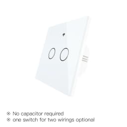 ZigBee Wall Touch Smart Light Switch With Neutral/No Neutral ,No Capacitor Smart Life/Tuya Works with Alexa,Google Hub Required