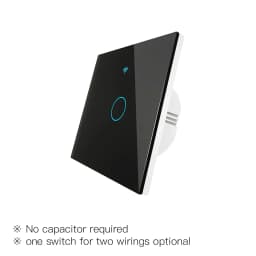 ZigBee Wall Touch Smart Light Switch With Neutral/No Neutral ,No Capacitor Smart Life/Tuya Works with Alexa,Google Hub Required