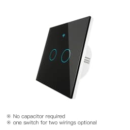 ZigBee Wall Touch Smart Light Switch With Neutral/No Neutral ,No Capacitor Smart Life/Tuya Works with Alexa,Google Hub Required