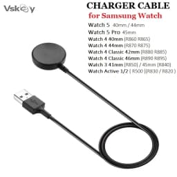 10PCS Charger Cable for Samsung Galaxy Watch 6/5/5Pro/4 Classic 41mm 46mm Active 2 40mm 44mm USB Wireless Charging Dock
