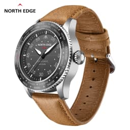 NORTH EDGE 2024 MACH Solar Power Quartz Watch Men's Pilot Sports Wristwatches Luminous Enviormentally Clock Men Waterproof 50M
