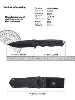 Outdoor Personal Defense Sharp Diving Utility High Hardness Integrated Dragon Bone Design Survival Tool