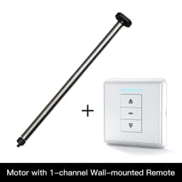 New Automatic AM15 Tubular Roller Blind Motor for 17/25mm Tube Motorized Electric Blind Shade RF433 Remote Control for 25mm Tube