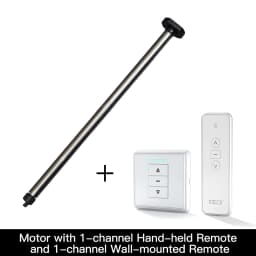 New Automatic AM15 Tubular Roller Blind Motor for 17/25mm Tube Motorized Electric Blind Shade RF433 Remote Control for 25mm Tube