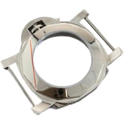 Polished 1950 Watch Case 44mm 316 Steel Shell Mineral Glass For ETA 6497/6498/ ST3600/ ST3620 Movement