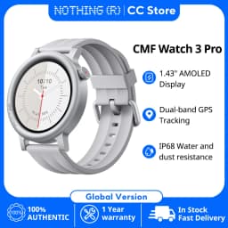 Nothing CMF Watch 3 Pro Global Version 1.43"AMOLED Dual-Band GPS Bluetooth Call smartwatch 131 Sports modes Blood Oxygen Monitor