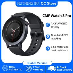Nothing CMF Watch 3 Pro Global Version 1.43"AMOLED Dual-Band GPS Bluetooth Call smartwatch 131 Sports modes Blood Oxygen Monitor