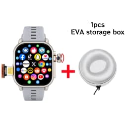 New Ultra Smart Watch 4G SIM Card 2.06''AMOLED Screen GPS WIFI 190°Rotating Camera Video Call Google Play Android Smartwatch