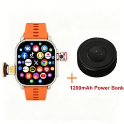 New Ultra Smart Watch 4G SIM Card 2.06''AMOLED Screen GPS WIFI 190°Rotating Camera Video Call Google Play Android Smartwatch