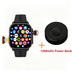 New Ultra Smart Watch 4G SIM Card 2.06''AMOLED Screen GPS WIFI 190°Rotating Camera Video Call Google Play Android Smartwatch