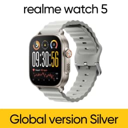 Global Version realme watch 5 1.97" 600nits AMOLED 460mAh 14-Day Battery Life 300+ Themes Support GPS GNSS IP68 waterproof