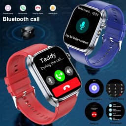 2026 New Body Fat Analysis Health Smart Watch For Men Women ECG Heart Uric Acid Blood Pressure 2.0" AMOLED Clock Call Smartwatch
