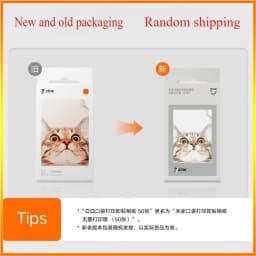 Original 100% Mijia ZINK Pocket Printer Paper Self-adhesive Photo Print 50pcs Sheets For Xiaomi 3-inch Mini Pocket Photo Printer