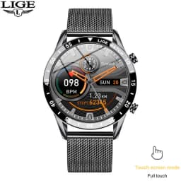 LIGE 2026 Smart Watch For Men Full Circle Touch Screen Bluetooth Call Men Smartwatch Waterproof Sport Activity Fitness Watch+Box