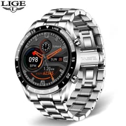 LIGE 2026 Smart Watch For Men Full Circle Touch Screen Bluetooth Call Men Smartwatch Waterproof Sport Activity Fitness Watch+Box