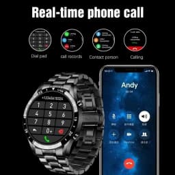 LIGE 2026 Smart Watch For Men Full Circle Touch Screen Bluetooth Call Men Smartwatch Waterproof Sport Activity Fitness Watch+Box