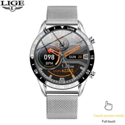 LIGE 2026 Smart Watch For Men Full Circle Touch Screen Bluetooth Call Men Smartwatch Waterproof Sport Activity Fitness Watch+Box