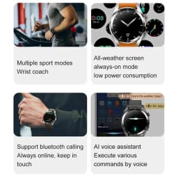 Z30 Pro Smart Watch Men Women Waterproof Wrist Watches 1.43" AMOLED Smartwatch Men Fitness Bracelet Local Music Wristwatch Clock