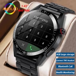Z30 Pro Smart Watch Men Women Waterproof Wrist Watches 1.43" AMOLED Smartwatch Men Fitness Bracelet Local Music Wristwatch Clock