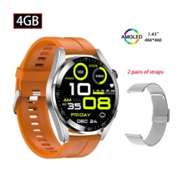 Z30 Pro Smart Watch Men Women Waterproof Wrist Watches 1.43" AMOLED Smartwatch Men Fitness Bracelet Local Music Wristwatch Clock