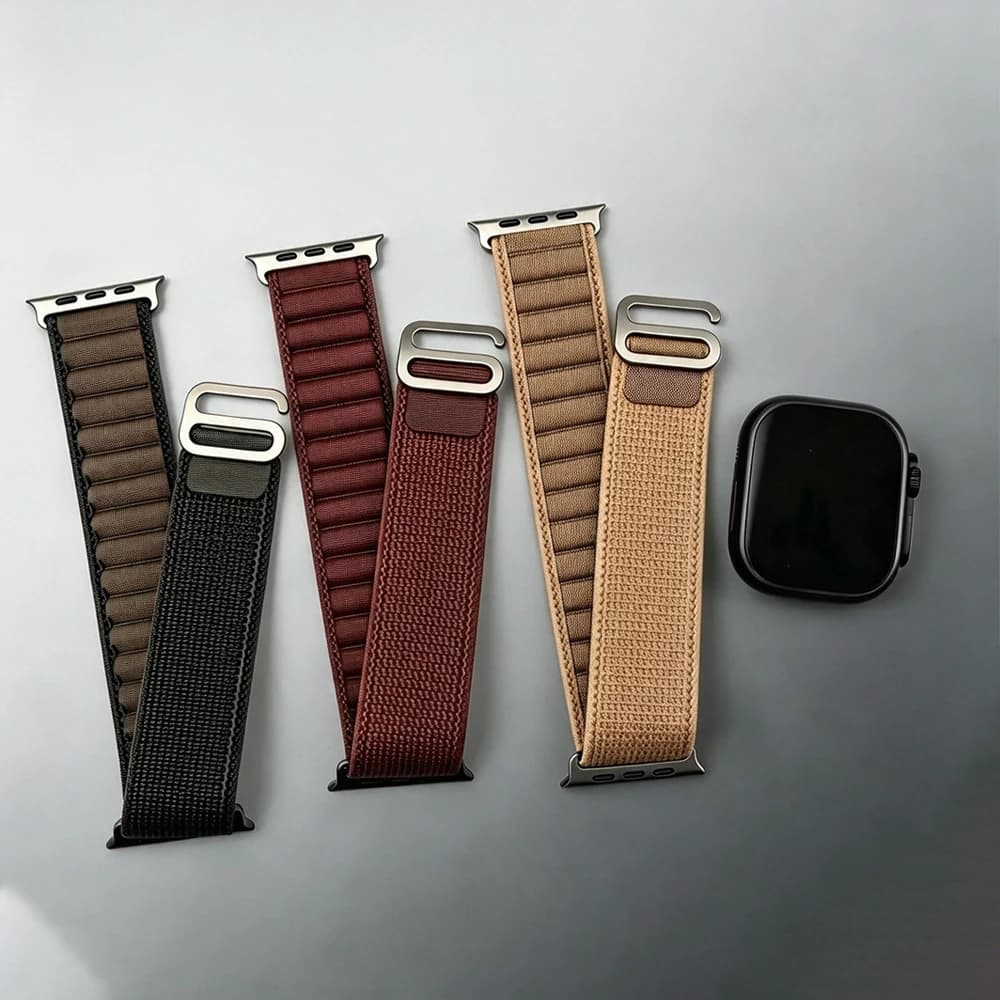 for Apple watch Straps 45mm 46mm 49mm 42mm iwatch Band 44mm 40mm Nylon Alpine bracelet correa Series 10 9 8 7 6 11 12 SE Ultra 4