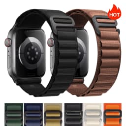 for Apple watch Straps 45mm 46mm 49mm 42mm iwatch Band 44mm 40mm Nylon Alpine bracelet correa Series 10 9 8 7 6 11 12 SE Ultra 4