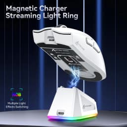 Attack Shark X11 Bluetooth Wireless Mouse Three Mode 2.4G PAW3311 RGB PC Magnetic charging dock ,Gaming E-sports Mouse