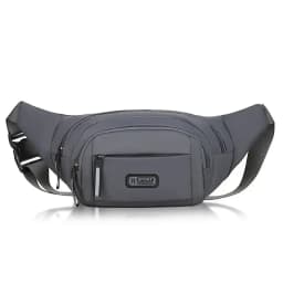 Men Canvas Fit Waistpack Mobile Fanny Waist Packs Men's Sports Outdoor Leisure Running Anti Theft Ultra Thin Invisible Waist Bag