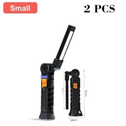 New Portable COB LED Flashlight Magnetic Lantern Hanging Lamp USB Rechargeable Work Light with Built-in Battery Camping Torch