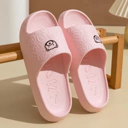 Summer Fashion Men's Slippers Printting Little Bear Sandals Indoor Bathroom Non-slip Soft Women Dormitory Casual Shoes Couple