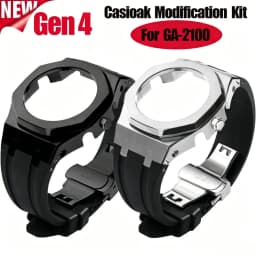 Gen4 Modification Kit for Casioak GA-2100 4th Generation Metal Watch & Rubber Watch Strap for G Shock Mod Kit GA2100 GA2110