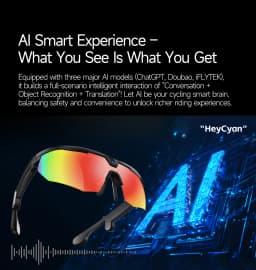 Outdoor Sports Sunglasses 2026 New Smart Cycling Glasses BT Call AI Translation AI Conversation 32MP HD Photo 8MP HD Camera