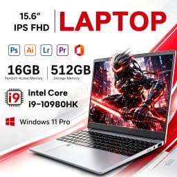 15.6 inch Laptop Computer PC Intel Core I9-10980HK Laptops 16GB RAM 1TB 2TB SSD Portable I9 Laptop Notebook Windows 11