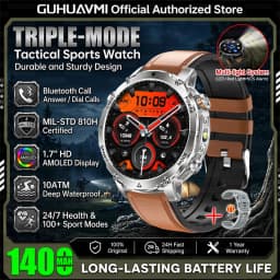 Military TANK Smart Watch 1400mAh Big Battery 10ATM Waterproof Rugged Outdoor SOS Alert Heart Rate Fitness Trackr Smart Bracelet