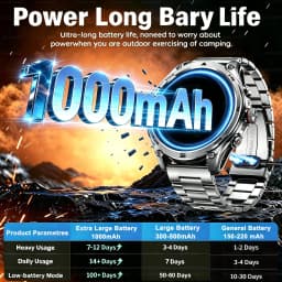 2026New ULtra Military Grade 1000mAh Battery SmartWatch Built in GPS Compass 10ATM Waterproof Sports 1.73 AMOLED Smart watch Men
