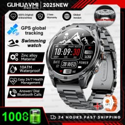 2026New ULtra Military Grade 1000mAh Battery SmartWatch Built in GPS Compass 10ATM Waterproof Sports 1.73 AMOLED Smart watch Men