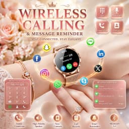 2026 New Ultra-thin Smart Watch For Women 466*466 AMOLED Display Sports Watches BT Call Digital Health Tracker Ladies Smartwatch