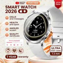 2026 New Ultra-thin Smart Watch For Women 466*466 AMOLED Display Sports Watches BT Call Digital Health Tracker Ladies Smartwatch