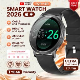 2026 New Ultra-thin Smart Watch For Women 466*466 AMOLED Display Sports Watches BT Call Digital Health Tracker Ladies Smartwatch
